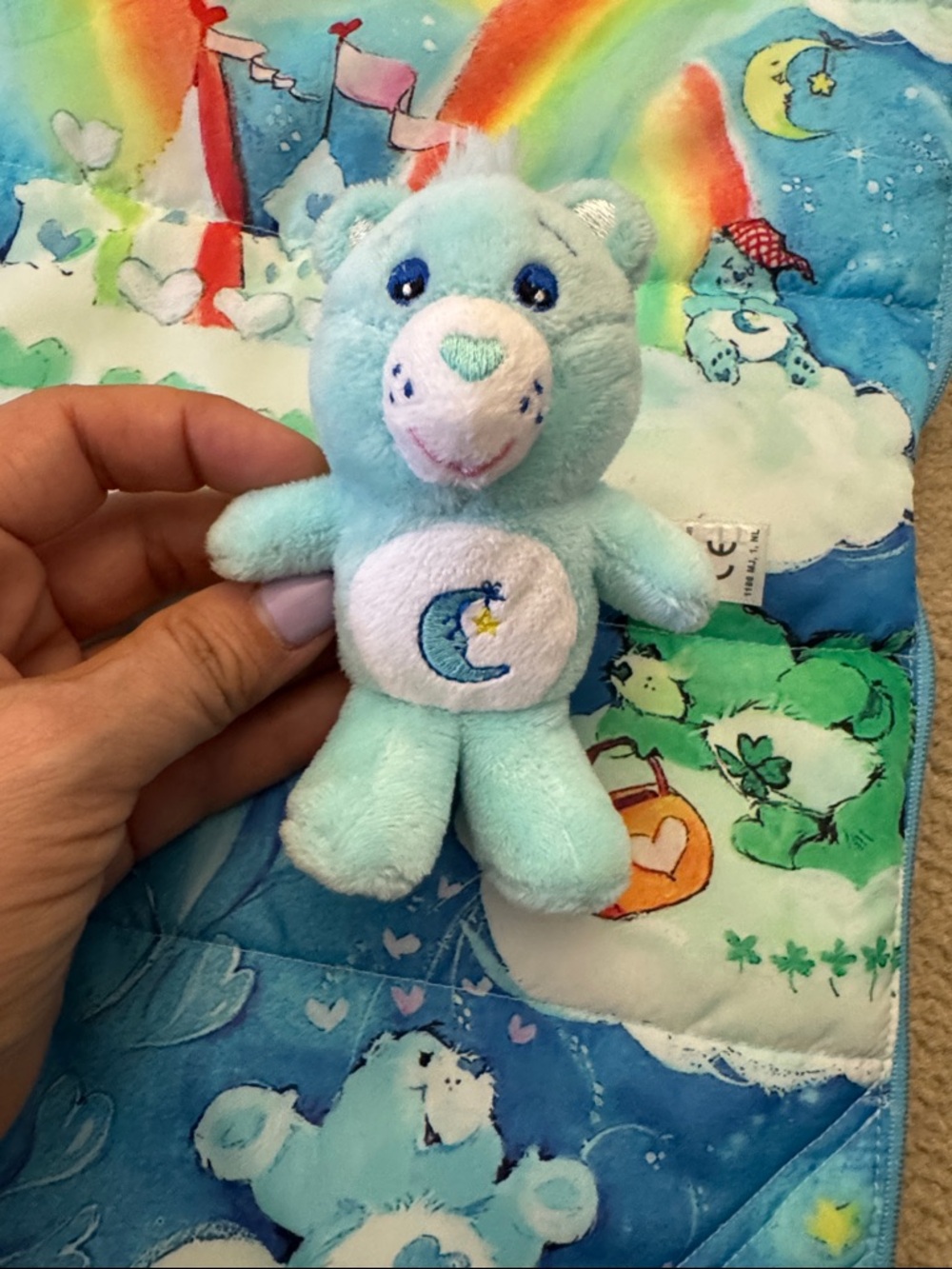 Care Bears & American Girl - Blue Rainbow Sleeping Bag with Pillow & Plush - Picture 2 of 6